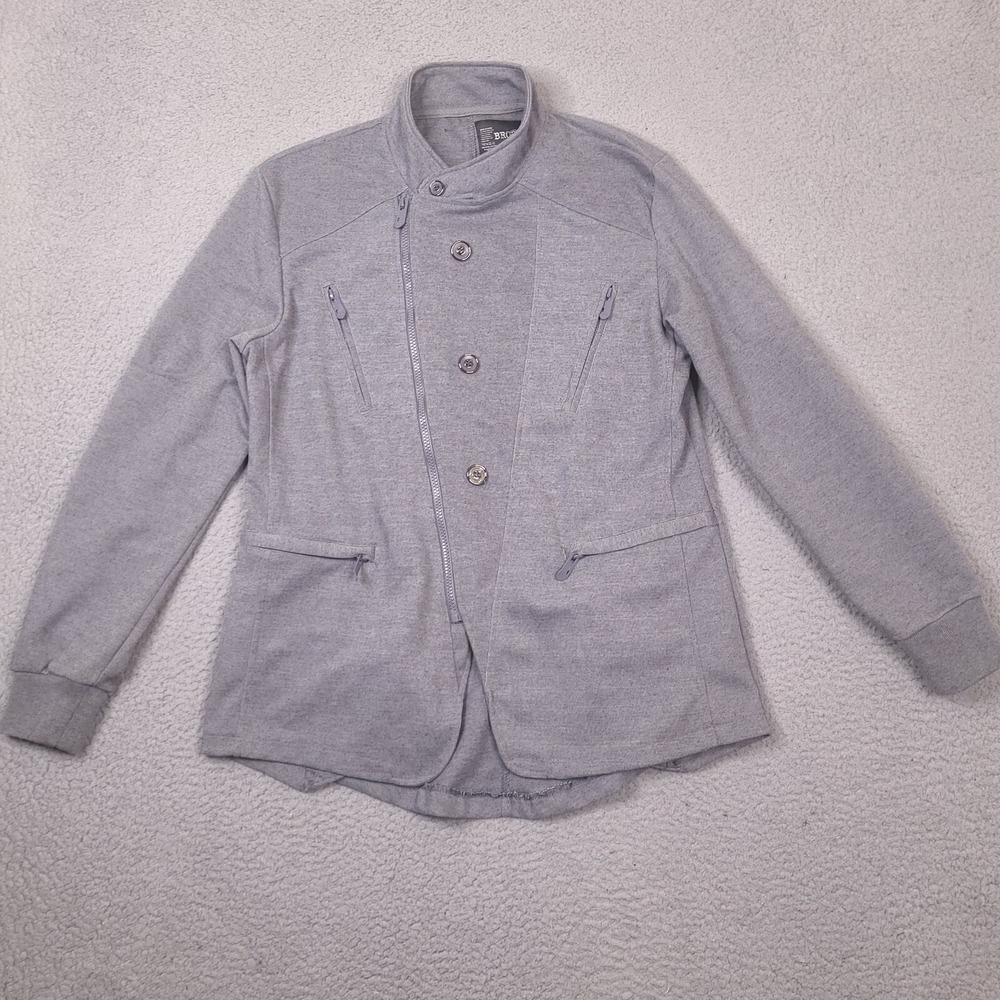 Brooklyn‎ Standard Coat Womens Large Gray Asymetric Zip Designer Jacket